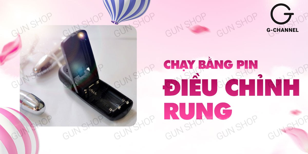 Trứng rung inox 2 đầu Baile Double Bullets cao cấp siêu bền