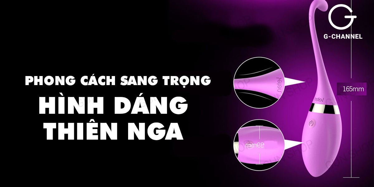 Trứng rung Leten Swan sạc điện không dây tăng khoái cảm