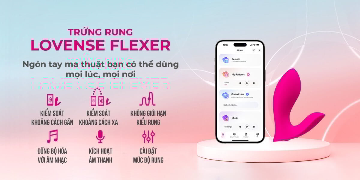 Lovense Flexer 2 đầu rung điều khiển app siêu sướng, dễ dùng