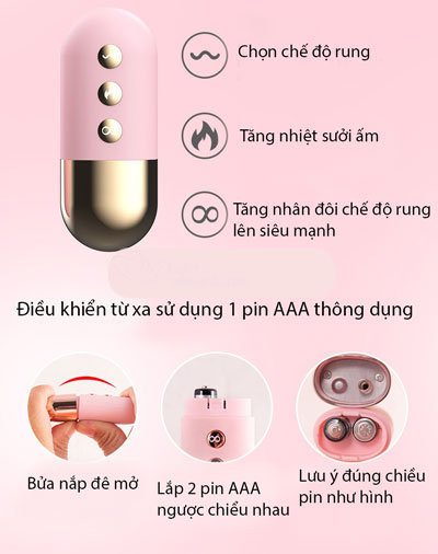 Trứng Rung Lilo Cao Cấp Không Dây Điều Khiển Từ Xa Sưởi Ấm Trứng Rung Lilo Cao Cấp Không Dây Điều Khiển Từ Xa Sưởi Ấm