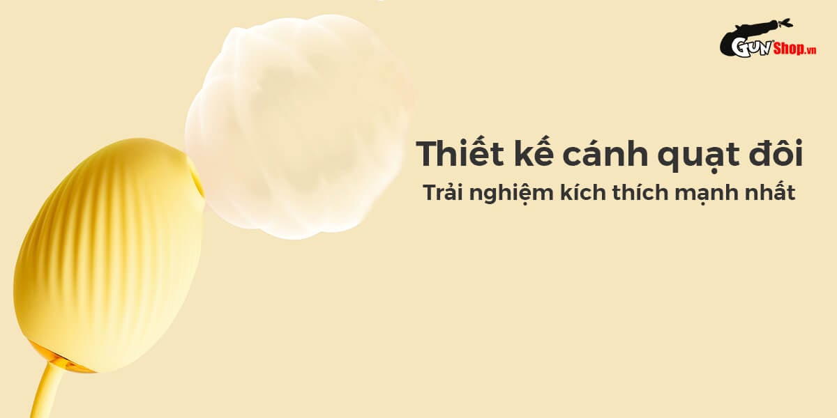Trứng rung Svakom Zemalia Gigi 2 đầu bú hút mê hoặc điểm G