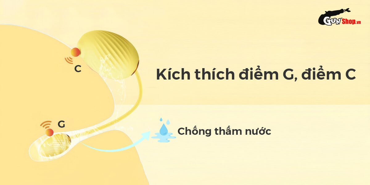 Trứng rung Svakom Zemalia Gigi 2 đầu bú hút mê hoặc điểm G