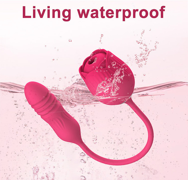 Trứng rung 2 đầu thụt hút mạnh mát xa điểm G kích thích