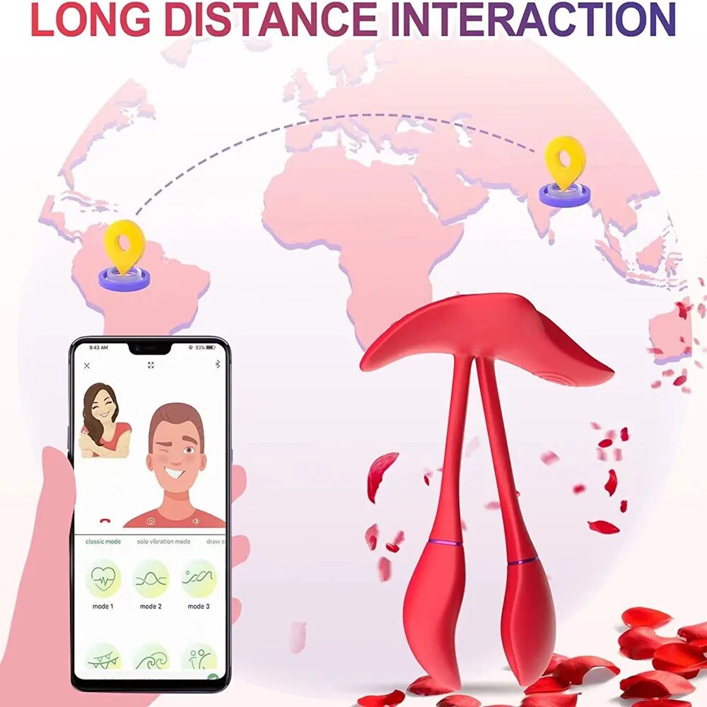 Trứng đôi Love Spouse điều khiển app không dây Bluetooth tiện lợi