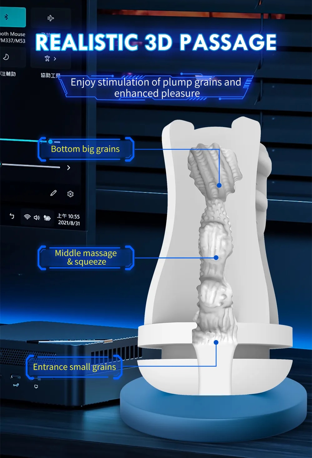 Máy Thủ Dâm Carl Tự Động Bú Mút Co Bóp Mạnh - Cực Khoái