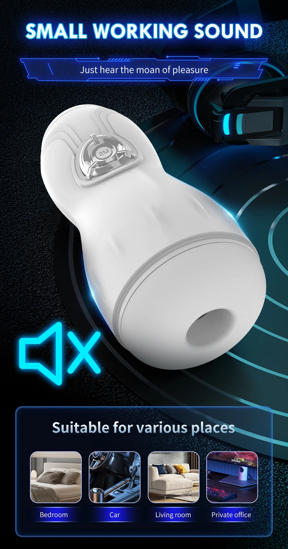 Máy Thủ Dâm Carl Tự Động Bú Mút Co Bóp Mạnh - Cực Khoái