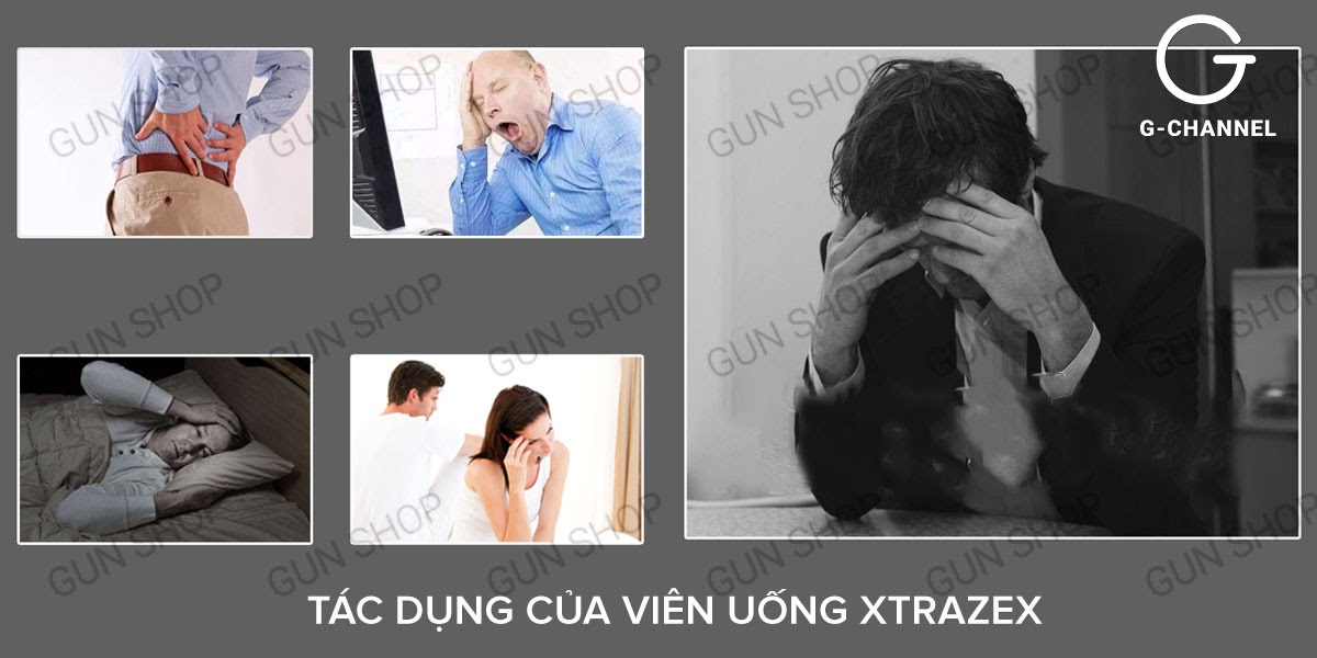 Viên sủi Xtrazex tăng cường sinh lý nam mạnh mẽ hộp 10 viên