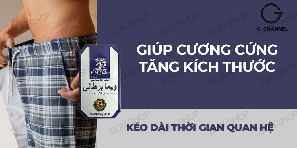 Ngựa Thái chính hãng tăng cường sinh lý Nam kéo dài thời gian quan hệ hộp 10 viên