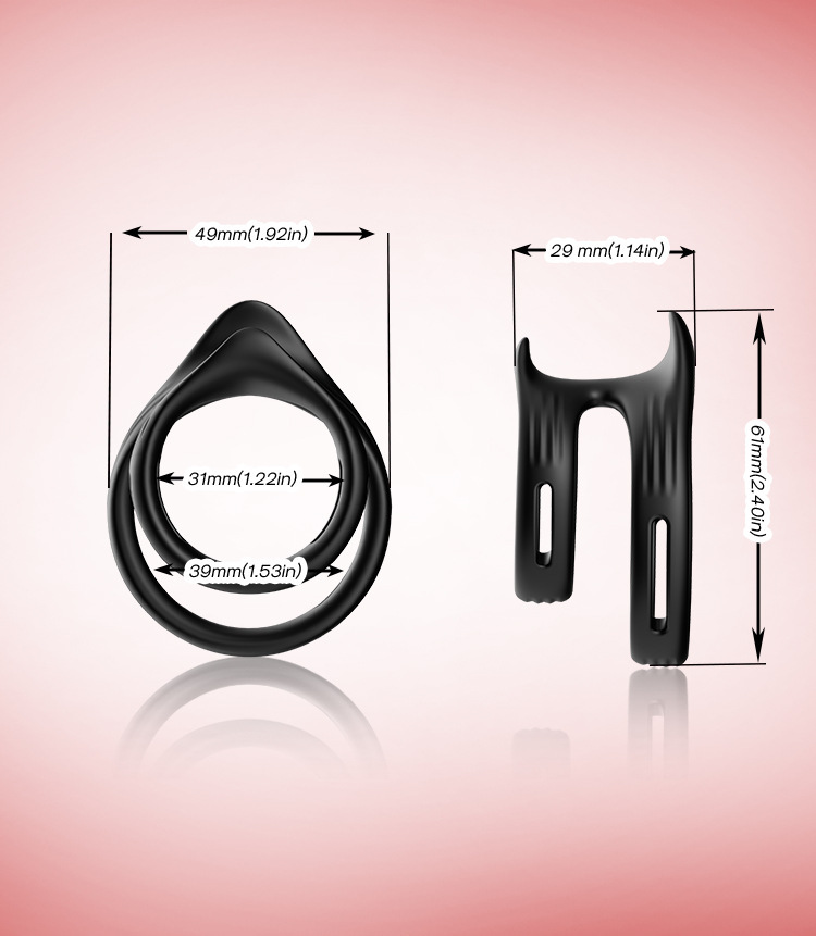 Vòng đôi silicon Cock Ring Stay Hard Mỹ cao cấp chống xuất tinh sớm