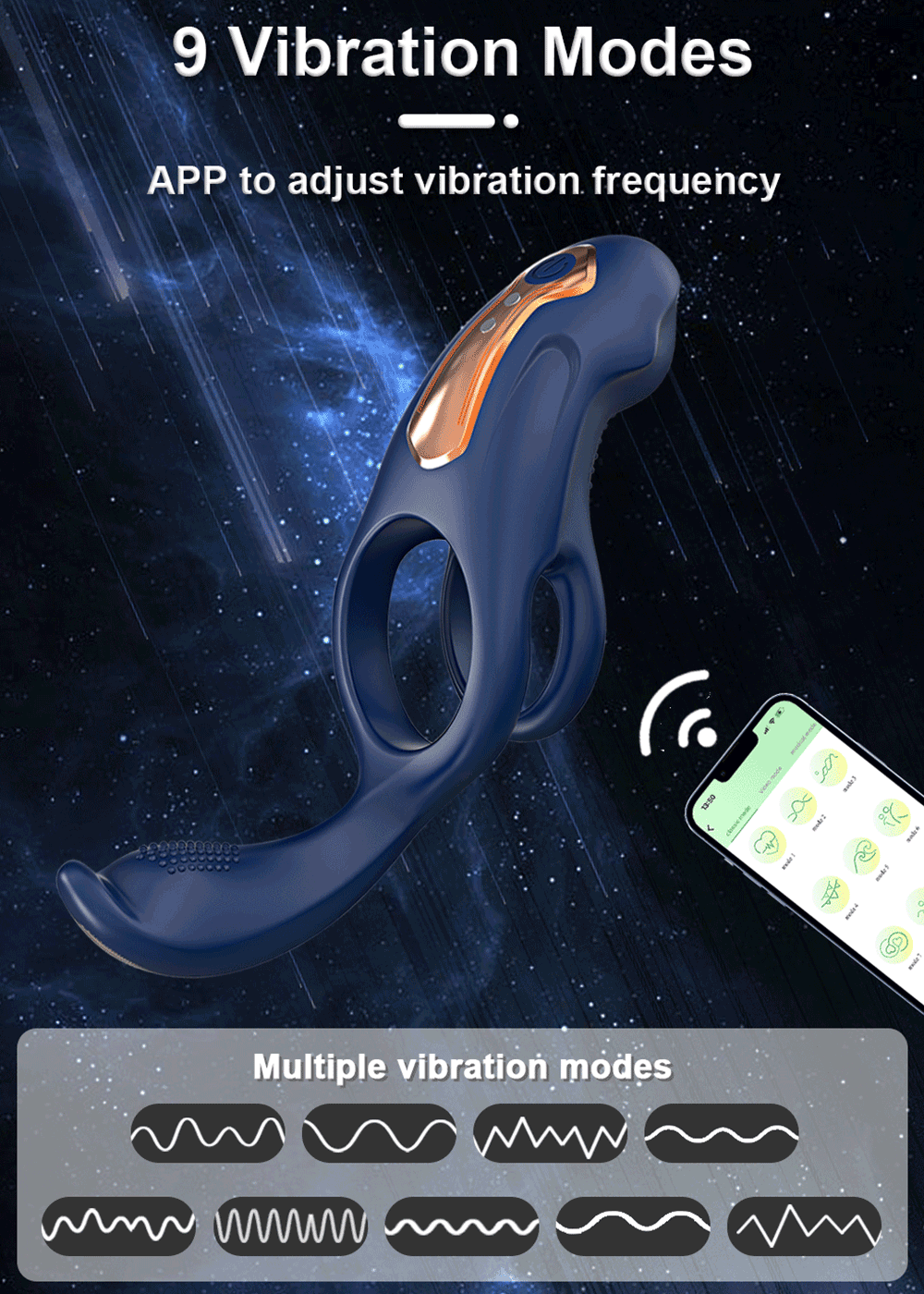 Vòng Đeo Dương Vật Love Spouse rung kích thích điểm G tiện lợi