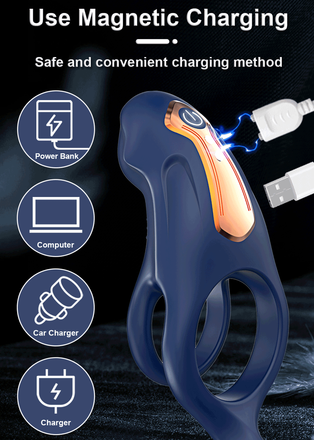 Vòng Đeo Dương Vật Love Spouse rung kích thích điểm G tiện lợi