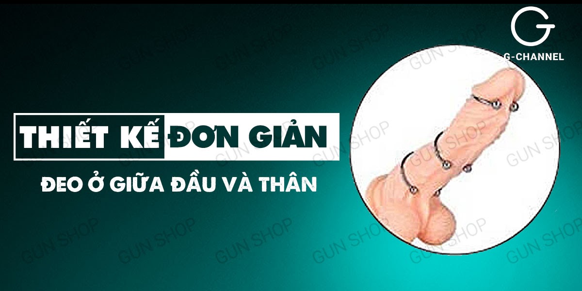Vòng khoen bi inox đeo dương vật tăng khoái cảm kéo dài quan hệ Vòng khoen bi inox đeo dương vật tăng khoái cảm kéo dài quan hệ