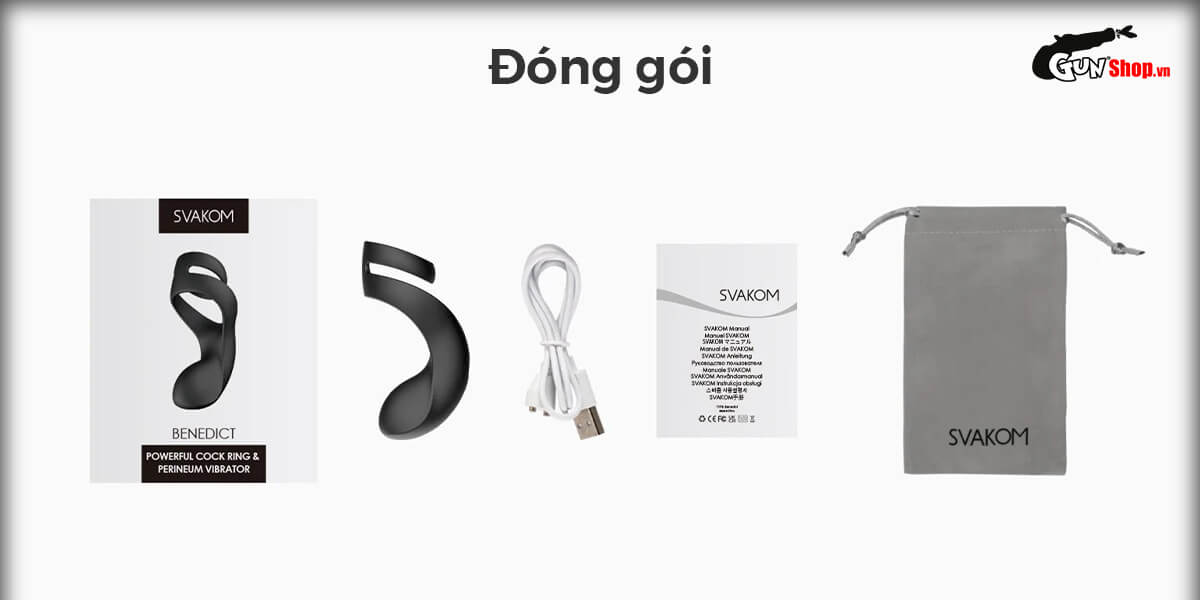 vòng đeo dương vật Svakom Benedict chống xuất tinh sớm kích thích nữ