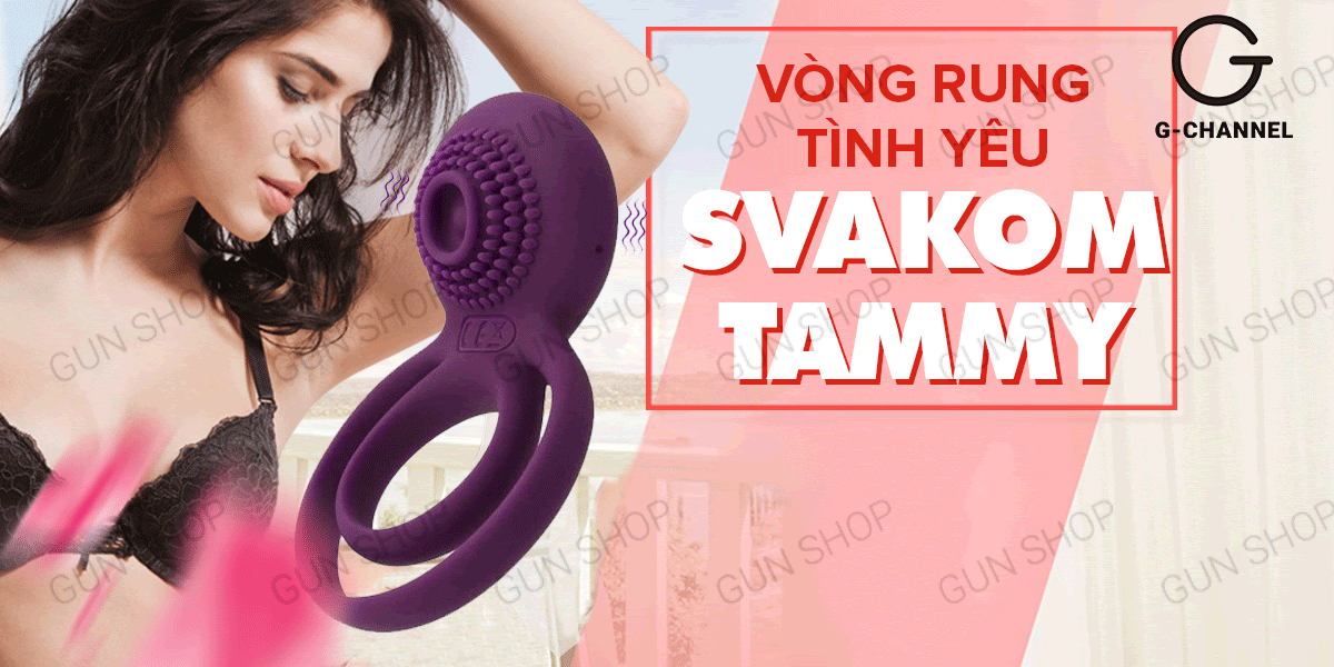 Vòng rung Svakom Tammy sạc điện mạnh mẽ tăng khoái cảm lâu Vòng rung Svakom Tammy sạc điện mạnh mẽ tăng khoái cảm lâu