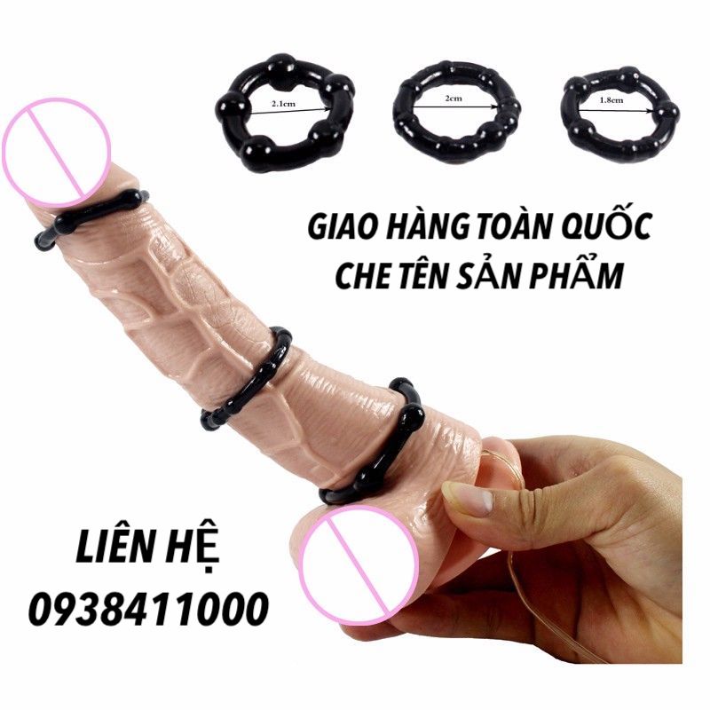 Bộ 3 vòng Titan silicon y tế chống xuất tinh sớm tăng khoái cảm nam Bộ 3 vòng Titan silicon y tế chống xuất tinh sớm tăng khoái cảm nam
