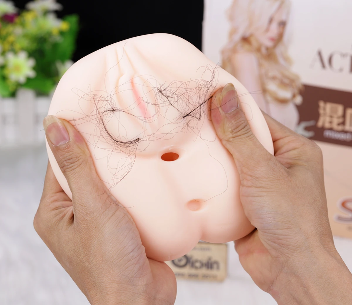 YaYo âm đạo giả rung mô phỏng diễn viên lai chất liệu mềm mại