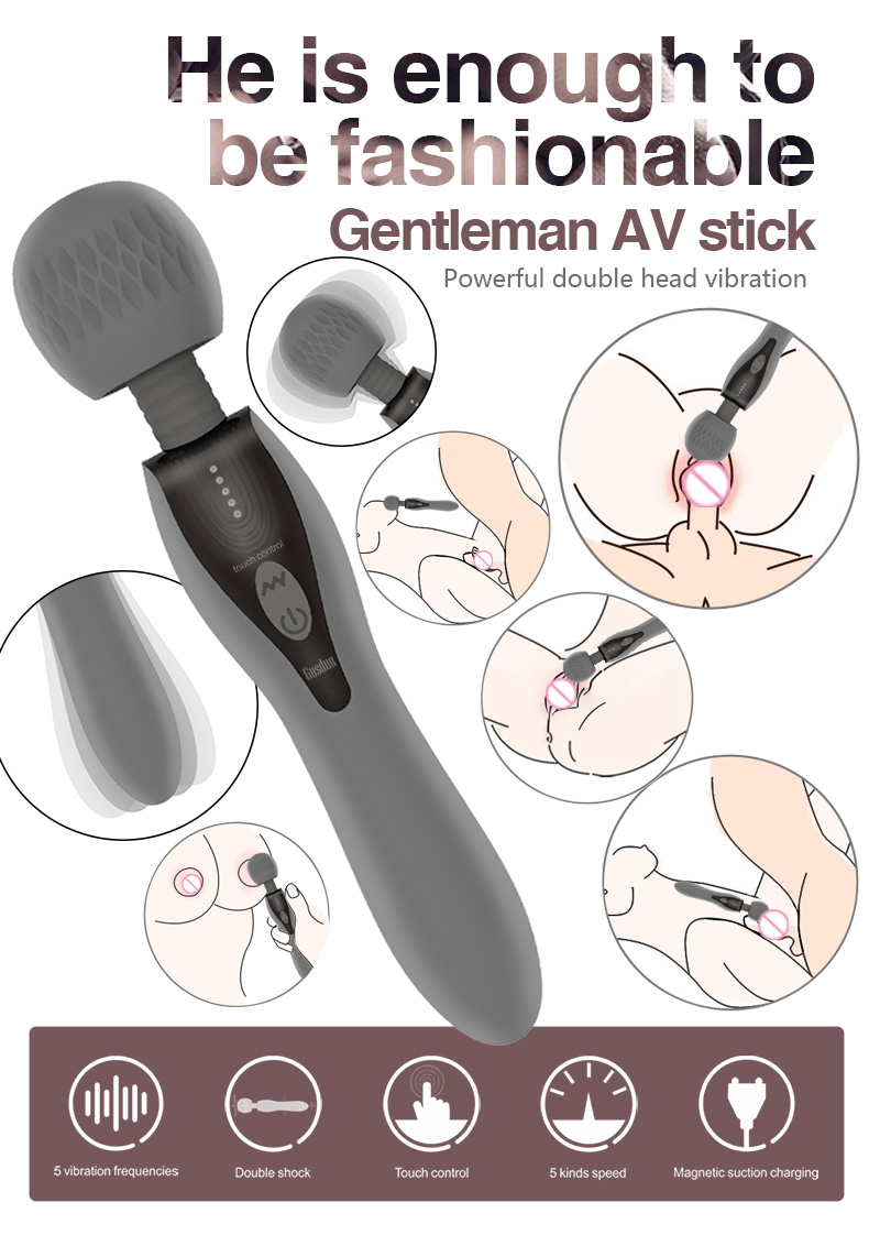  Bán Chày rung cao cấp Gusdun AV 2 đầu rung xoay massage cho nữ cao cấp