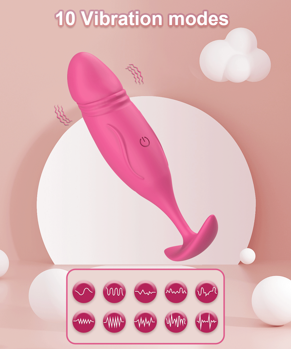  Giá sỉ Trứng rung tình yêu hình dương vật giả massage âm đạo hậu môn có remote loại tốt