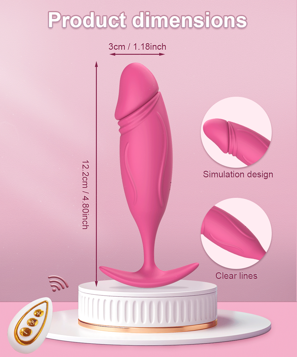  Giá sỉ Trứng rung tình yêu hình dương vật giả massage âm đạo hậu môn có remote loại tốt