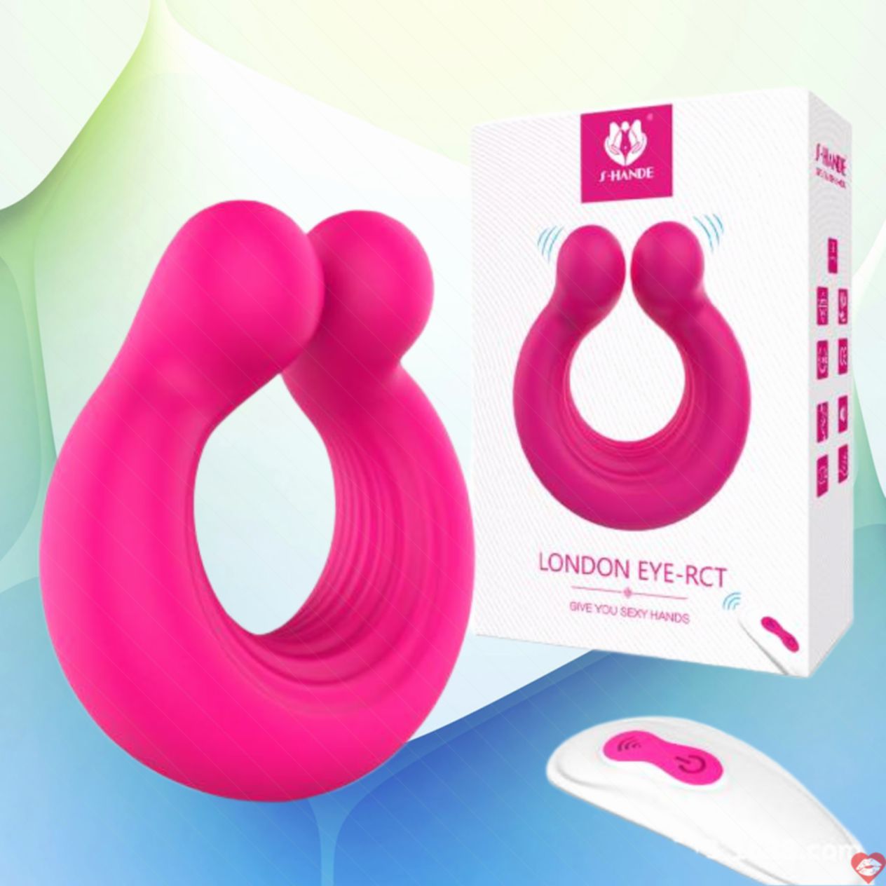 Vòng đeo dương vật S-Hander London rung mạnh tăng hưng phấn 