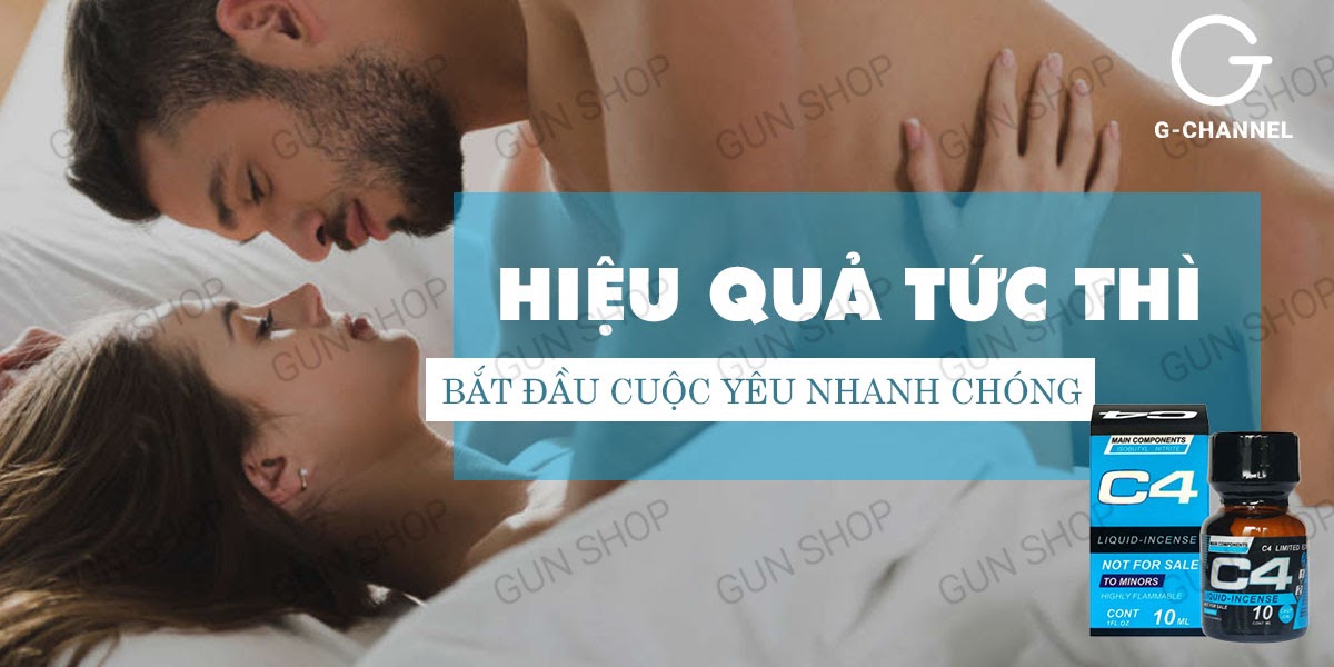 Popper C4 Blue 10ml USA chính hãng mạnh mẽ chất lượng cao
