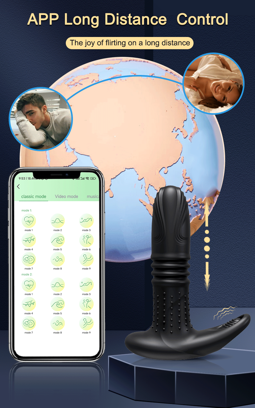  Nơi bán Phích cắm hậu môn Butt Plug điều khiển từ xa qua App giá tốt