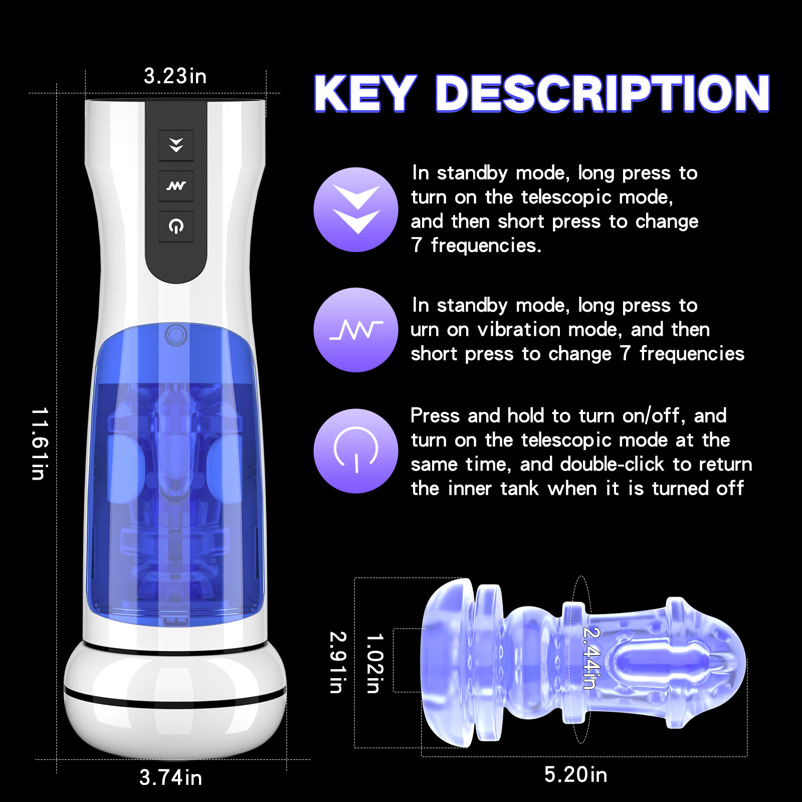  Địa chỉ bán Âm đạo giả AierLe Space Warrior 2 rung thụt co bóp mạnh loại tốt