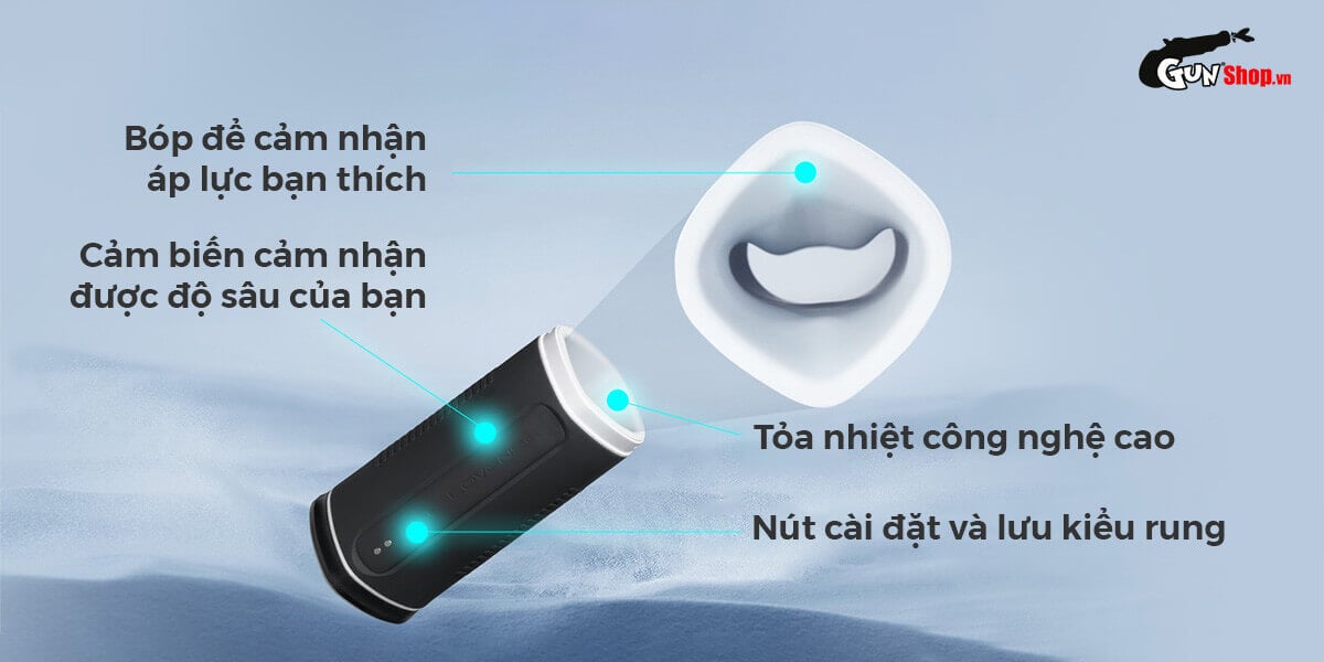  Nhập sỉ Âm đạo giả đa năng Lovense Calor điều khiển qia app ứng dụng điện thoại tốt nhất