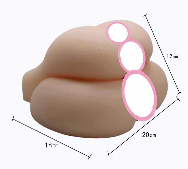  Đại lý Âm Đạo Giả Mông Đôi Chồng Nhau Silicon Nguyên Khối Siêu Mềm Như Thật chính hãng