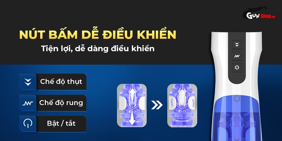  Địa chỉ bán Âm đạo giả AierLe Space Warrior 2 rung thụt co bóp mạnh loại tốt