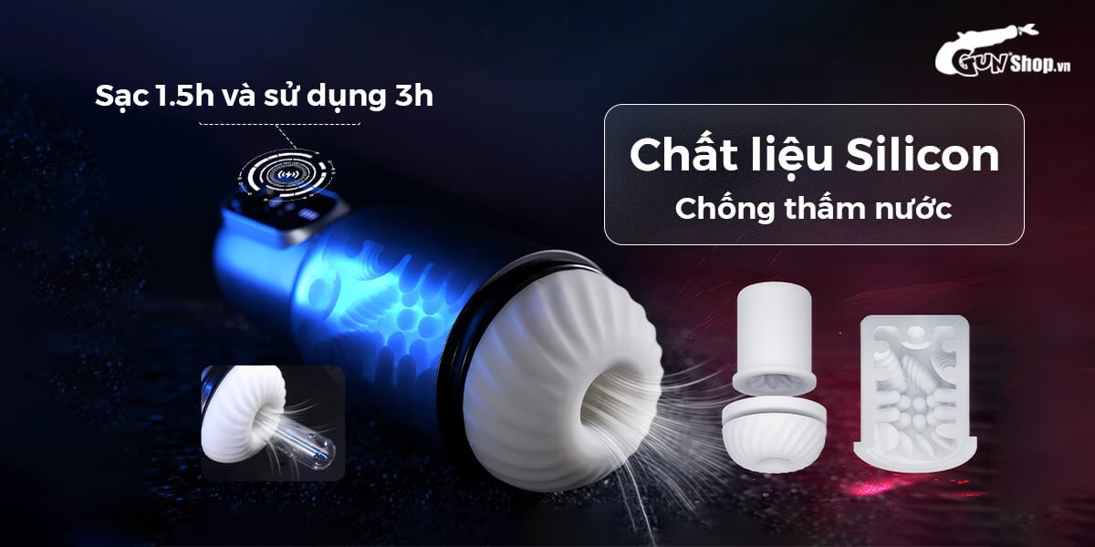  Thông tin Âm đạo giả đa năng Svakom Godwin rung hút mạnh giá rẻ