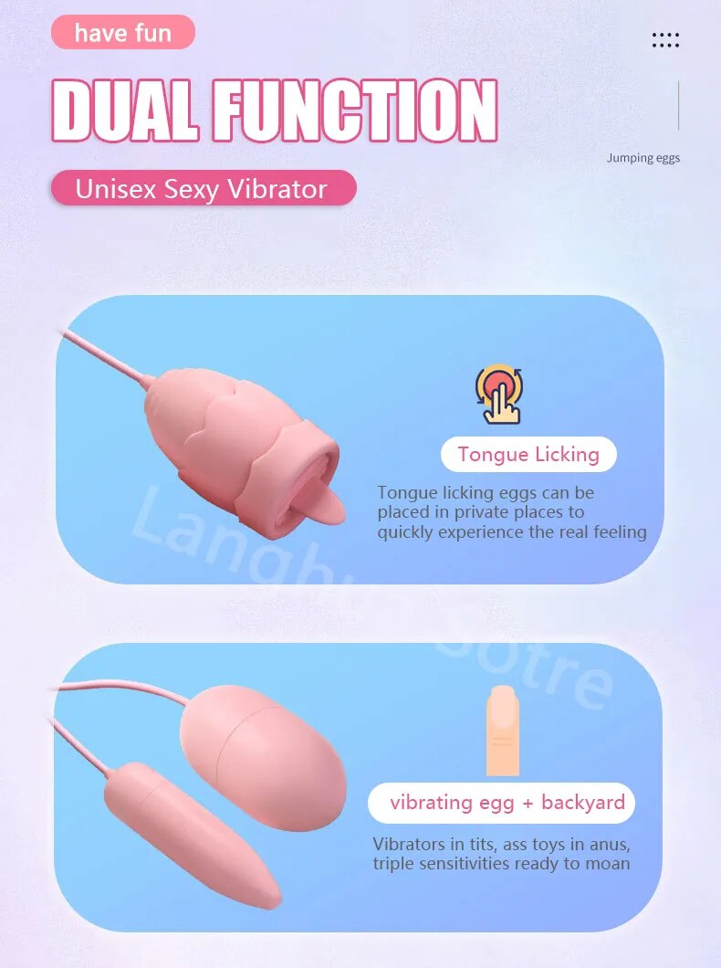  Nhập sỉ Trứng rung tình yêu Jiuuy 2 đầu kèm lưỡi liếm 3 in 1 có tốt không?
