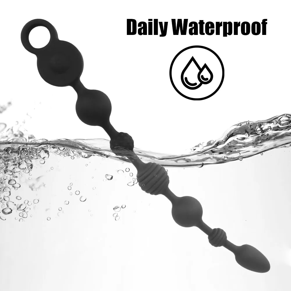  Review Que rung dạng chuỗi Dildo màu đen 35/43cm kích thích hậu môn chính hãng