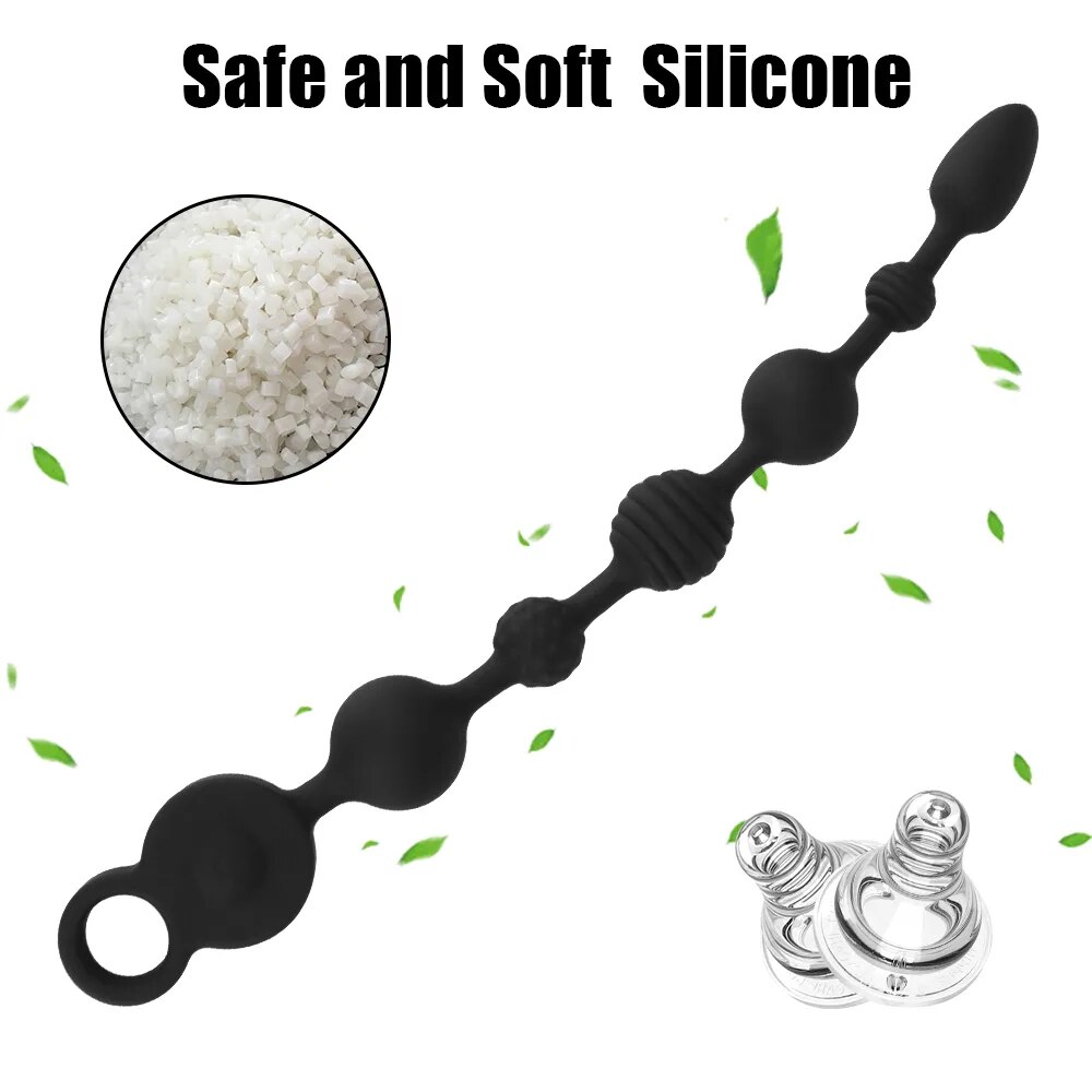  Review Que rung dạng chuỗi Dildo màu đen 35/43cm kích thích hậu môn chính hãng