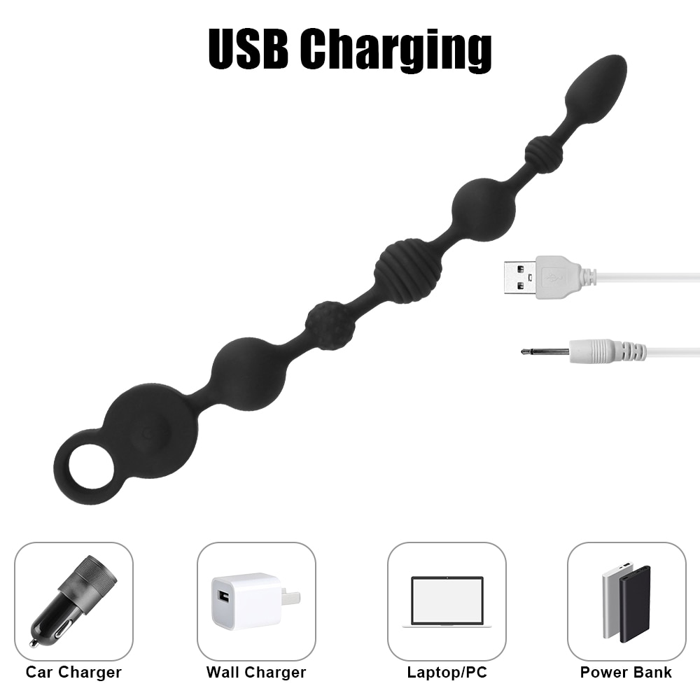  Review Que rung dạng chuỗi Dildo màu đen 35/43cm kích thích hậu môn chính hãng
