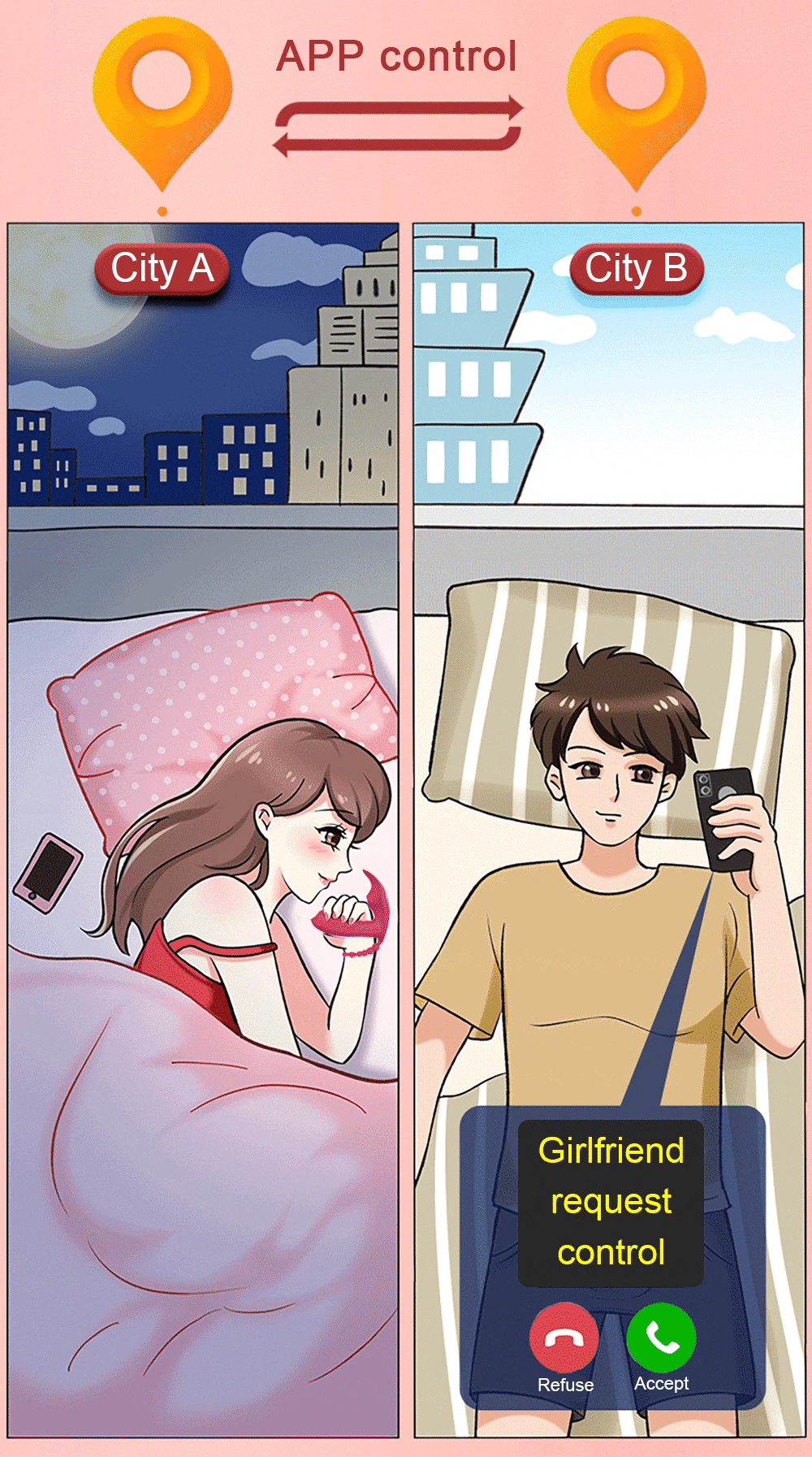 Cung cấp Dương vật giả 3 trong 1 Love Spouse rung liếm hút kết nối Bluetooth điều khiển qua app giá tốt