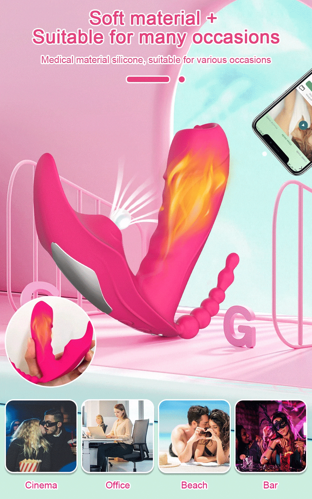 Cung cấp Dương vật giả 3 trong 1 Love Spouse rung liếm hút kết nối Bluetooth điều khiển qua app giá tốt