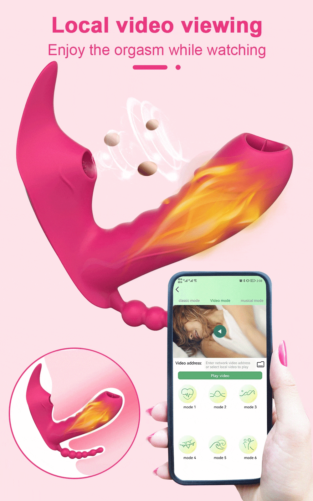 Cung cấp Dương vật giả 3 trong 1 Love Spouse rung liếm hút kết nối Bluetooth điều khiển qua app giá tốt
