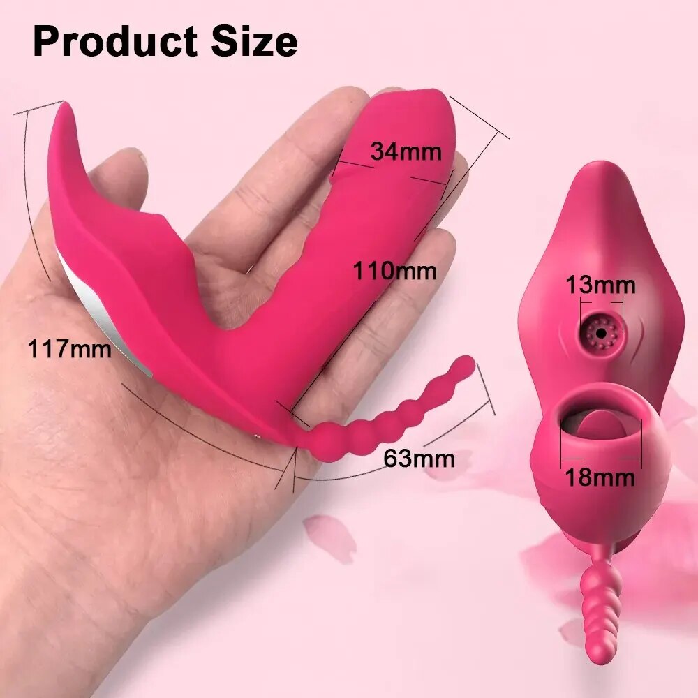 Cung cấp Dương vật giả 3 trong 1 Love Spouse rung liếm hút kết nối Bluetooth điều khiển qua app giá tốt