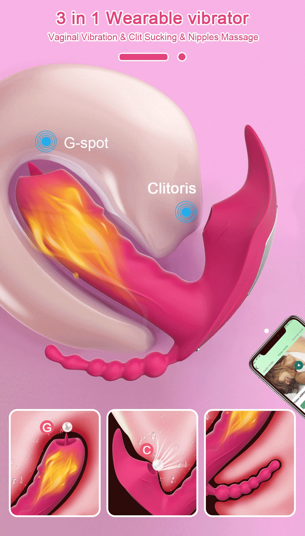 Cung cấp Dương vật giả 3 trong 1 Love Spouse rung liếm hút kết nối Bluetooth điều khiển qua app giá tốt