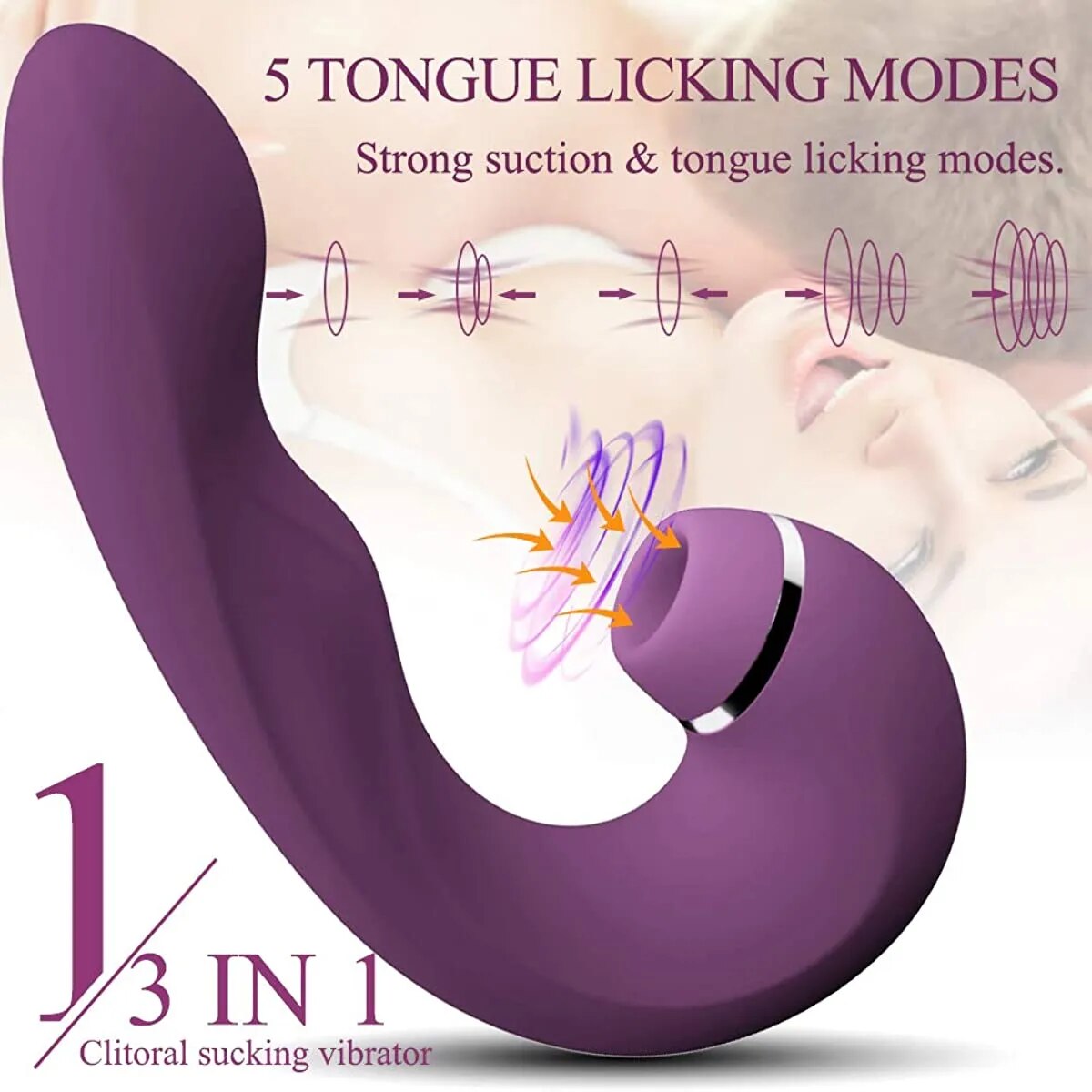 Cung cấp Dương vật giả 3 trong 1 bú hút kích thích âm đạo hột le điểm G hàng xách tay