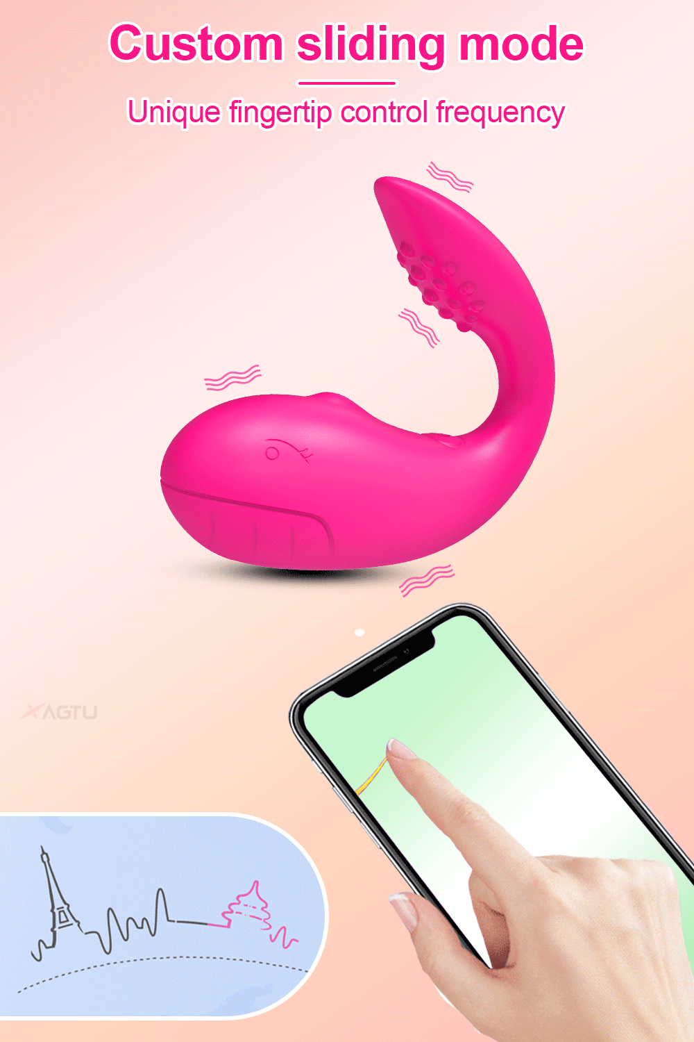 Bỏ sỉ Trứng rung cá heo Love Spouse kết nối bluetooth điều khiển qua app TD042 nhập khẩu