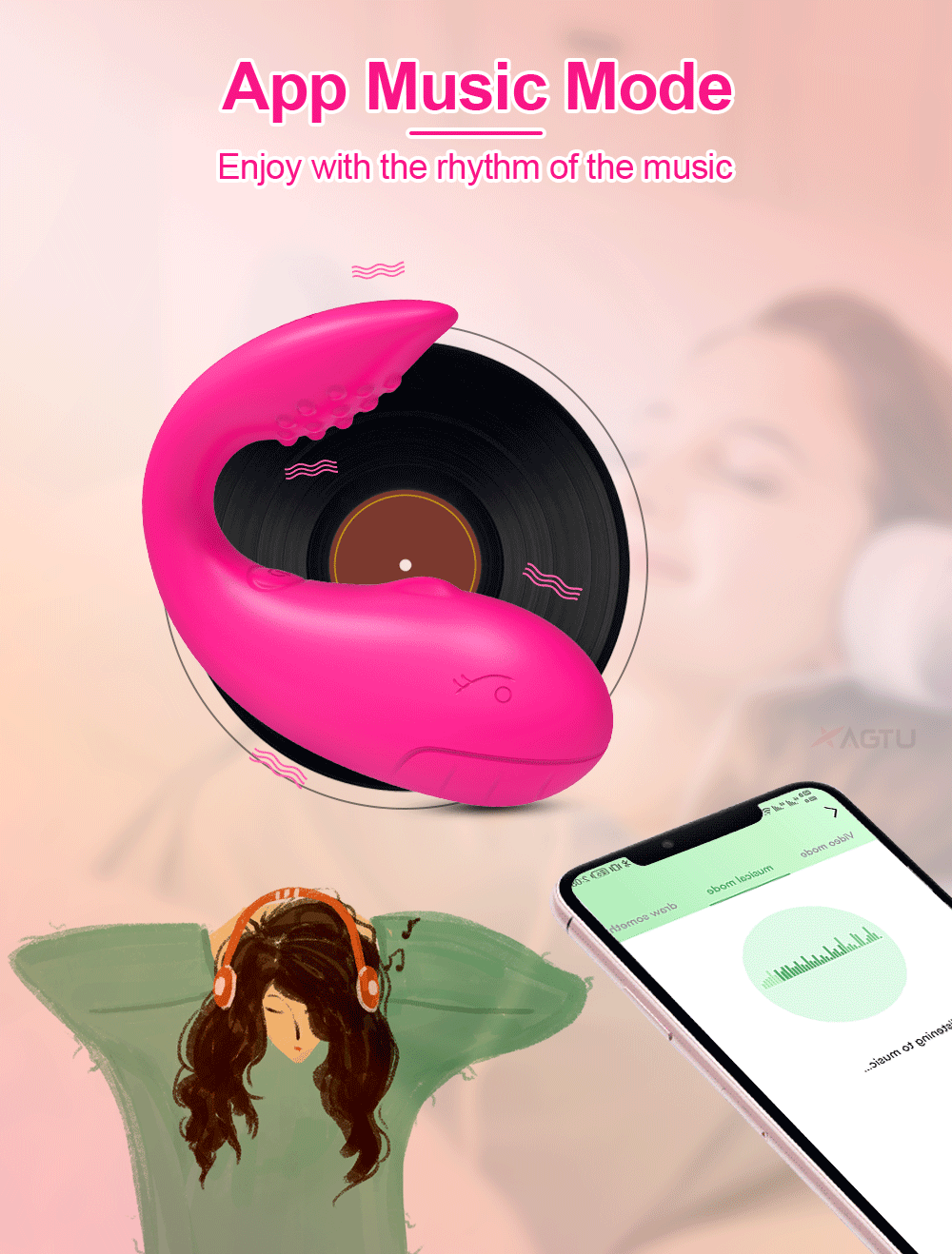  Bỏ sỉ Trứng rung cá heo Love Spouse kết nối bluetooth điều khiển qua app TD042 nhập khẩu