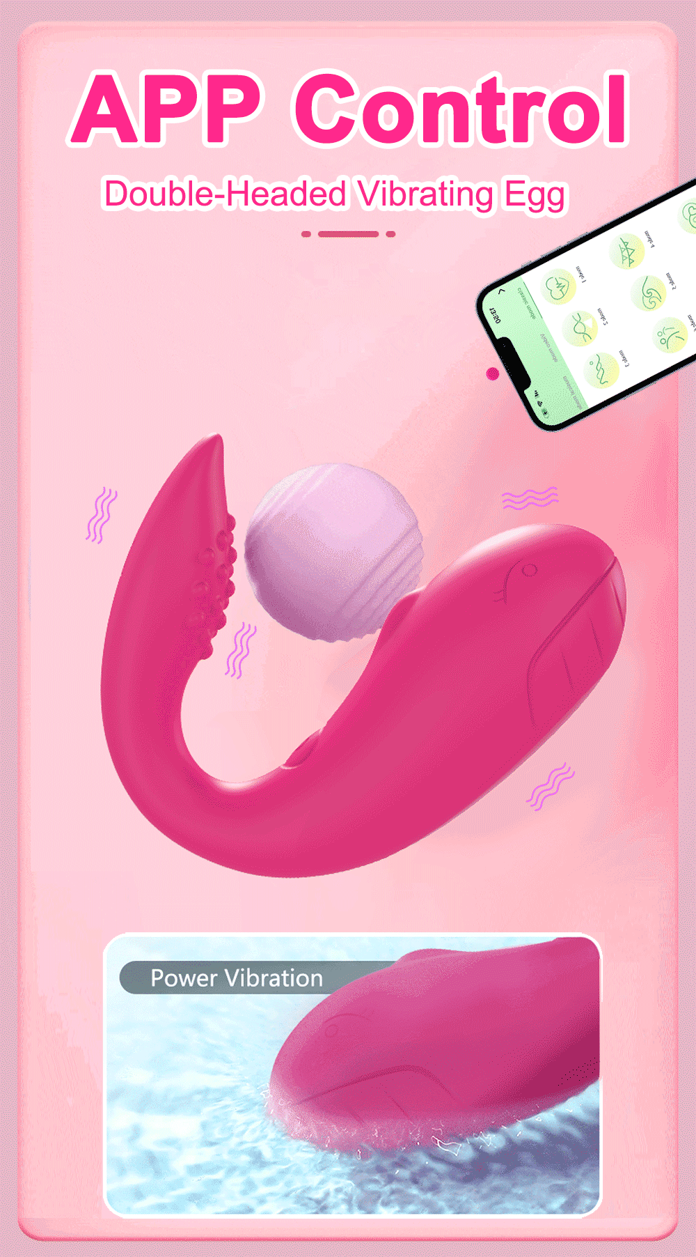  Bỏ sỉ Trứng rung cá heo Love Spouse kết nối bluetooth điều khiển qua app TD042 nhập khẩu