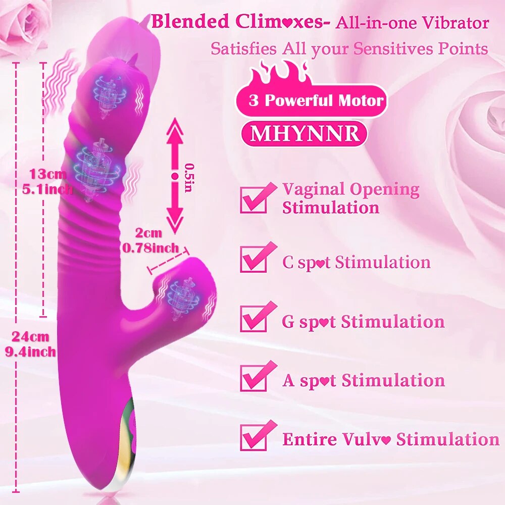  Nhập sỉ Dương vật giả đa năng rung ngoáy thụt hút lưỡi liếm mút toả nhiệt giá rẻ