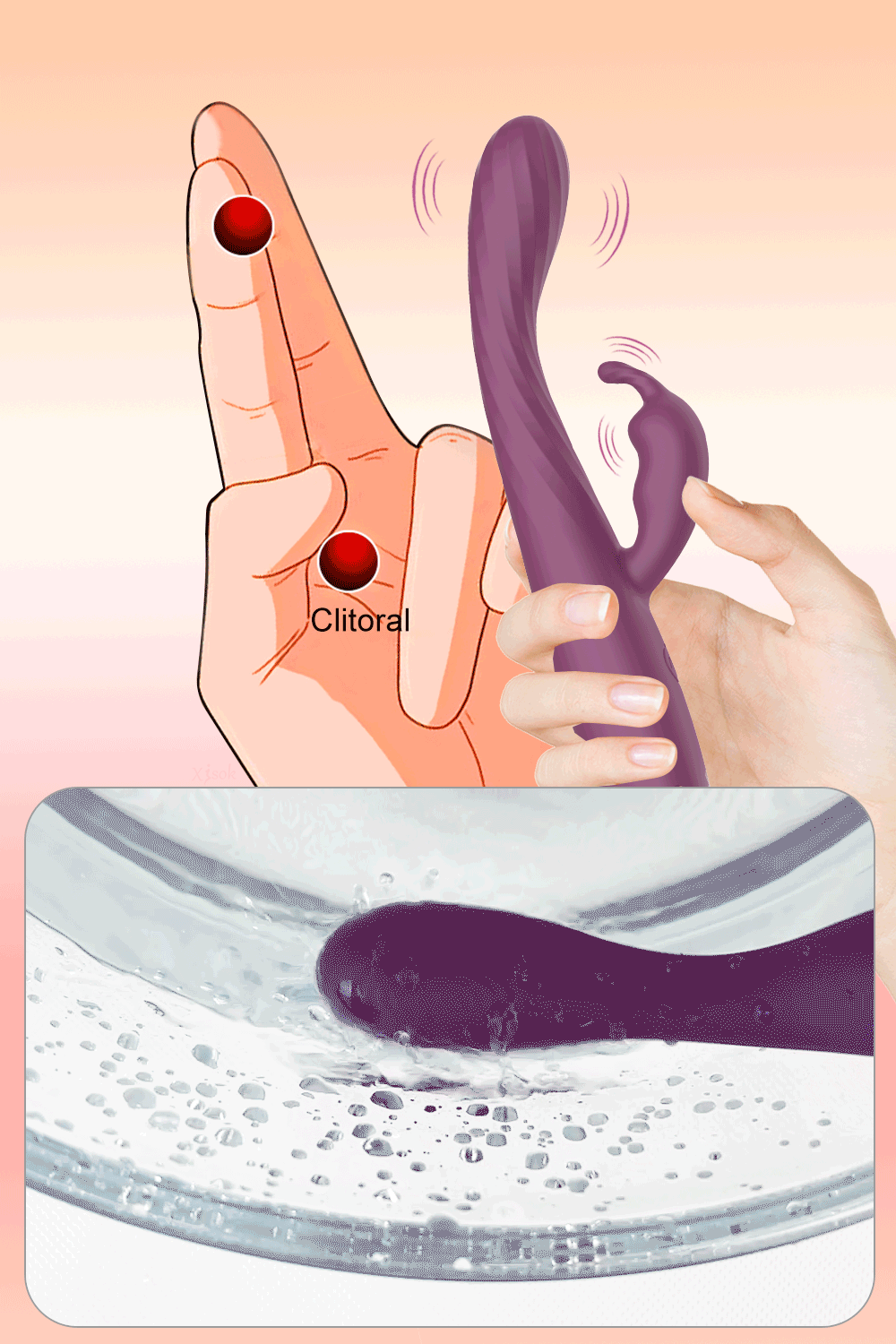  Thông tin Dương vật giả nhỏ gọn siêu mềm có thể uốn cong 10 chế độ rung cao cấp