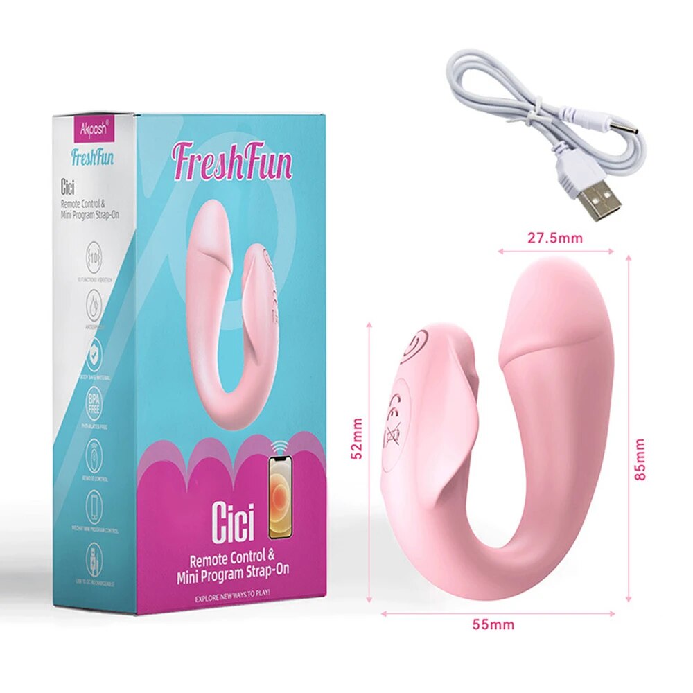  Nhập sỉ Trứng rung 2 đầu FreshFun CiCi không dây Bluetooth điều khiển từ xa qua app điện thoại loại tốt