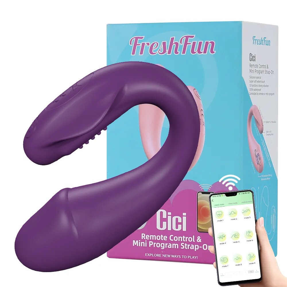  Nhập sỉ Trứng rung 2 đầu FreshFun CiCi không dây Bluetooth điều khiển từ xa qua app điện thoại loại tốt