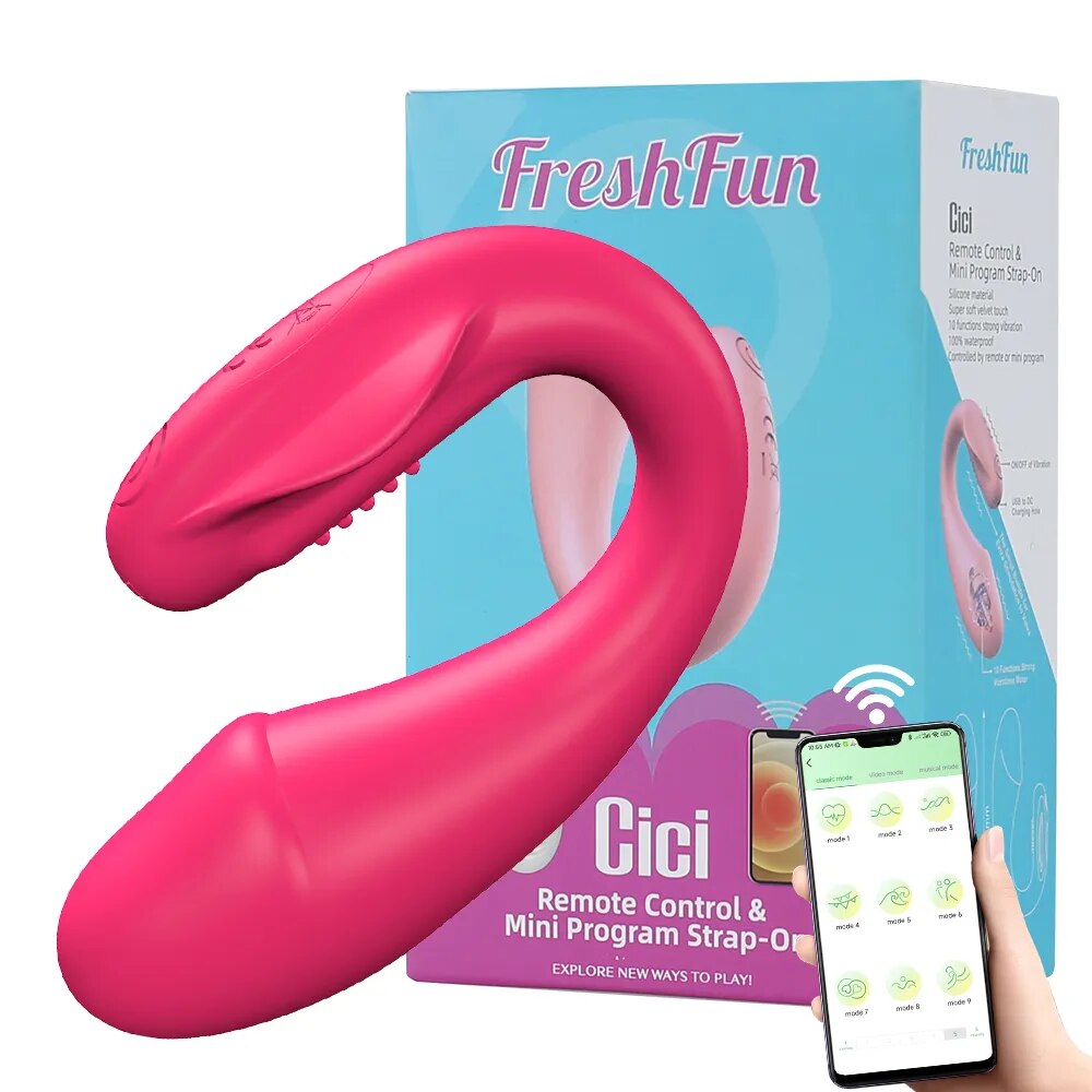 Nhập sỉ Trứng rung 2 đầu FreshFun CiCi không dây Bluetooth điều khiển từ xa qua app điện thoại loại tốt