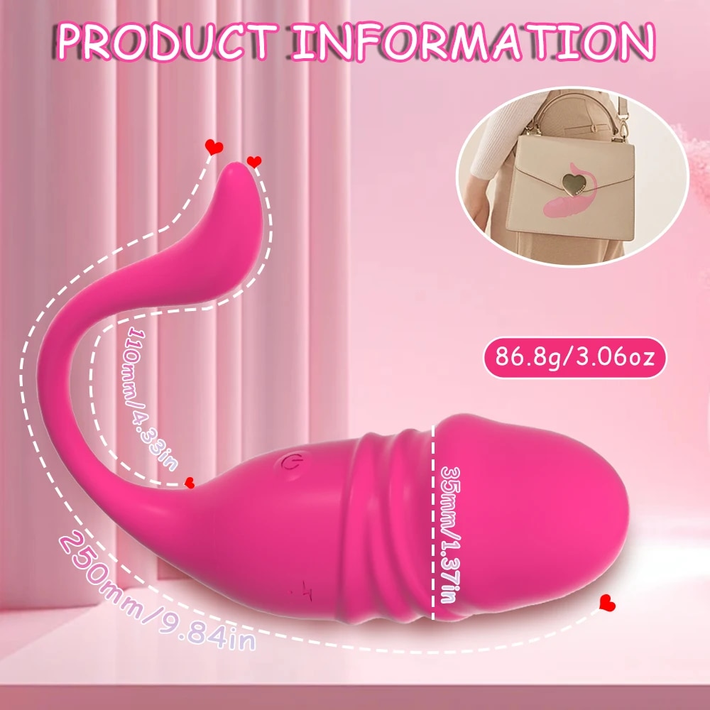  Đại lý Trứng rung tình yêu 2 đầu rung thụt điều khiển từ xa qua app loại tốt
